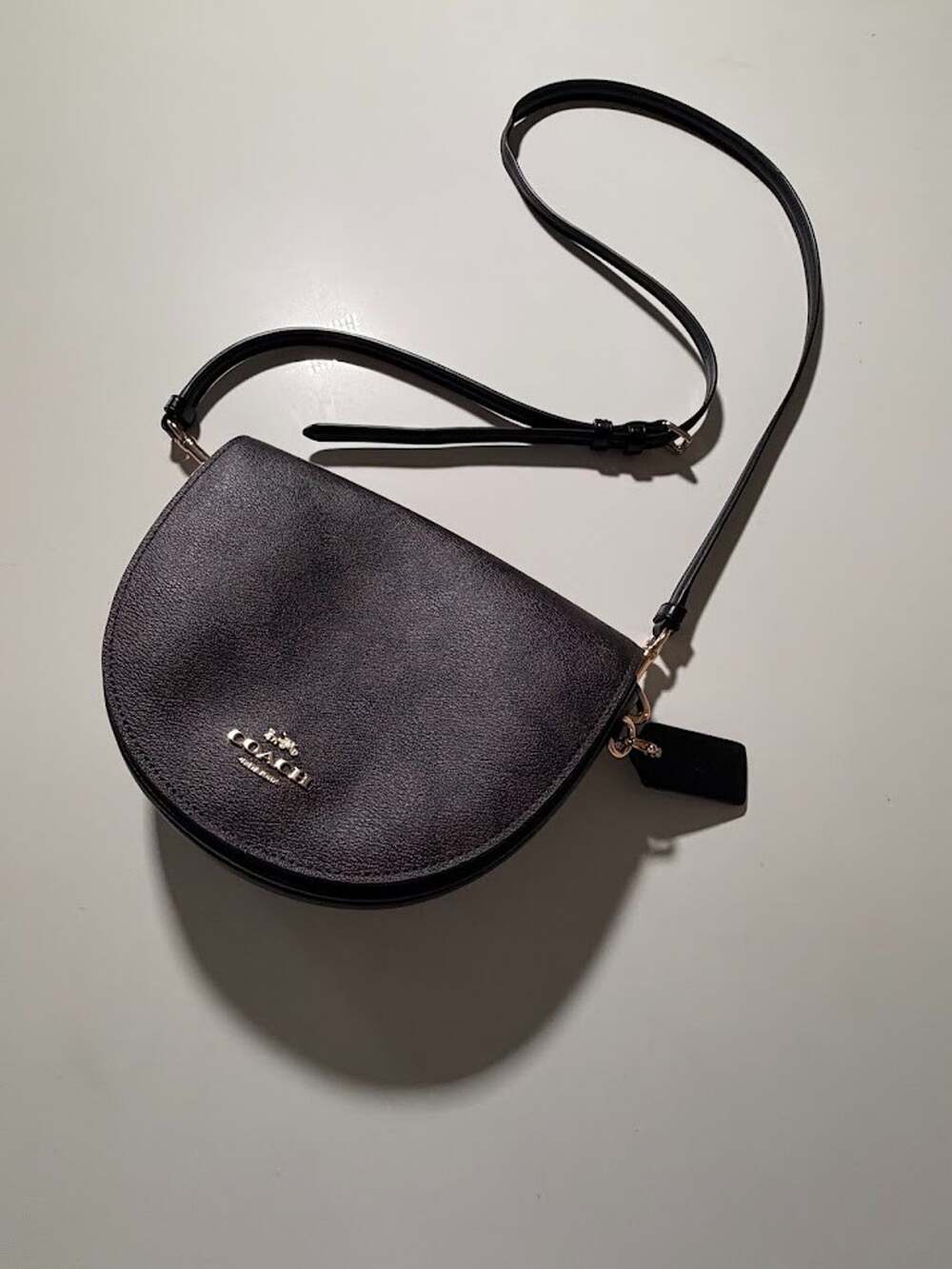 Coach Signature Canvas Saddle Crossbody Bag